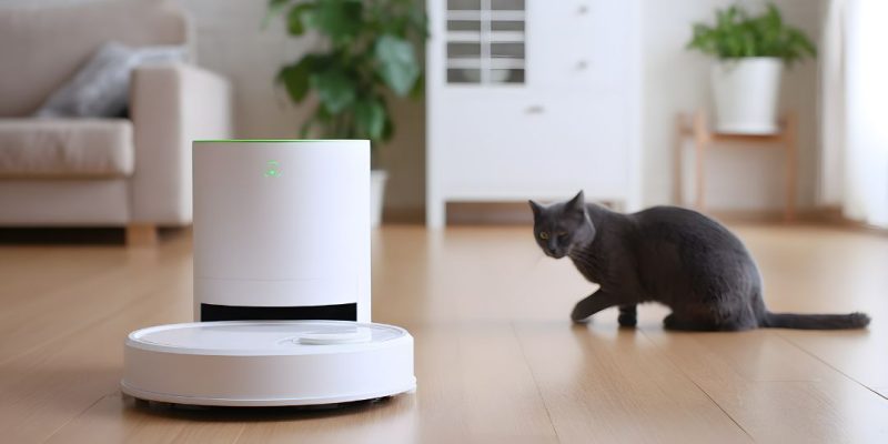 Robot aspirapolvere per peli animali